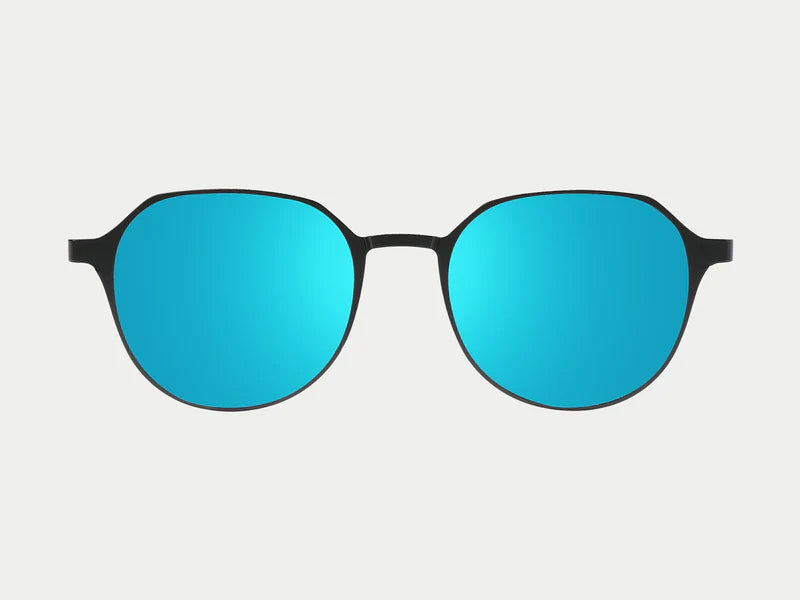 Oval Titanium Magnetic Sunglasses (5-in-1) Gunmatel