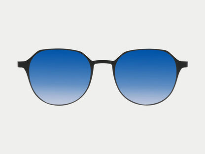 Oval Titanium Magnetic Sunglasses (5-in-1) Gunmatel