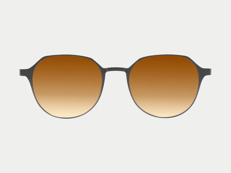 Oval Titanium Magnetic Sunglasses (5-in-1) Gunmatel