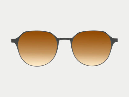 Oval Titanium Magnetic Sunglasses (5-in-1) Gunmatel