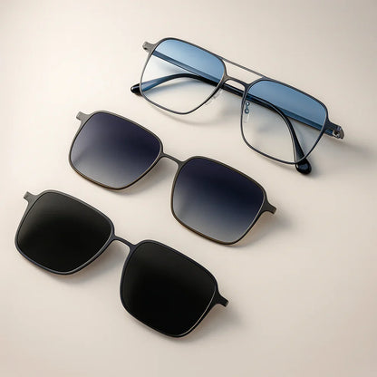 Hwakeyes 5-in-1 Magnetic Polerised Sunglasses