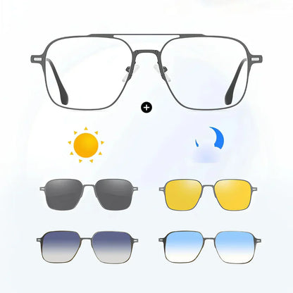 Hwakeyes 5-in-1 Magnetic Polerized Sunglasses