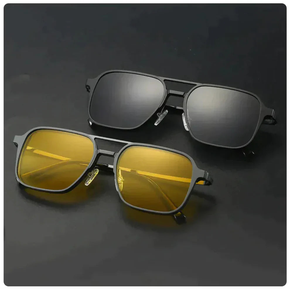 Hwakeyes 5-in-1 Magnetic Polerized Sunglasses