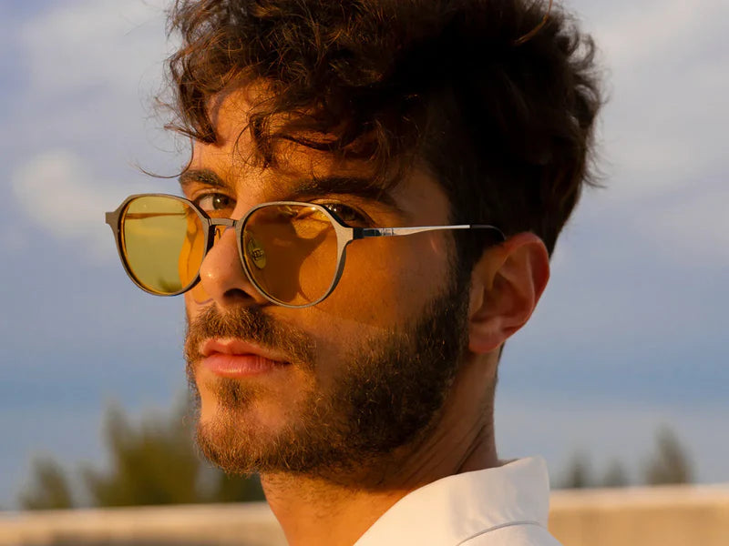 Oval Titanium Magnetic Sunglasses (5-in-1) Gunmatel