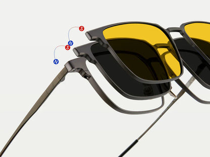 Signature | (5-in-1) Magnetic Eyeglasses Sunglasses